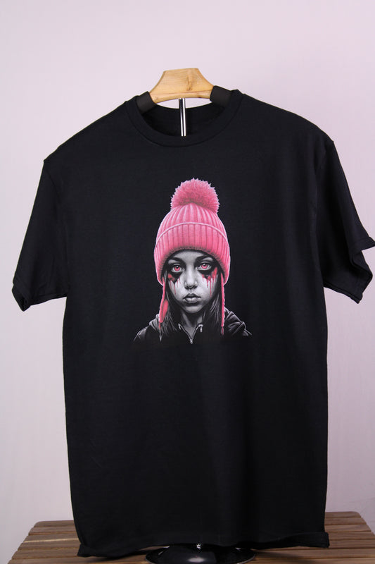 pink beanie girl